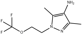 1H-Pyrazol-4-amine, 3,5-dimethyl-1-[2-(trifluoromethoxy)ethyl]- Structure