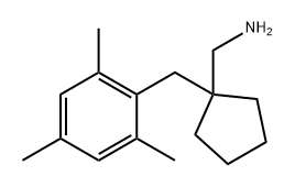 Cyclopentanemethanamine, 1-[(2,4,6-trimethylphenyl)methyl]- Structure