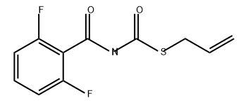 Carbamothioic acid, (2,6-difluorobenzoyl)-, S-2-propenyl ester (9CI) Structure