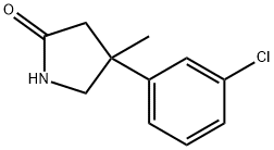 4-(3-Chlorophenyl)-4-methylpyrrolidin-2-one Structure