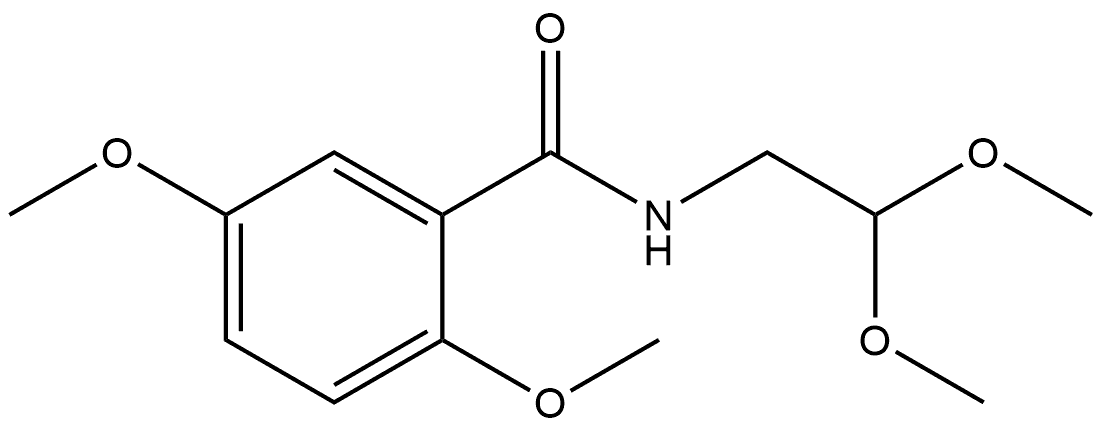 N-(2,2-Dimethoxyethyl)-2,5-dimethoxybenzamide Structure