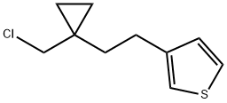 Thiophene, 3-[2-[1-(chloromethyl)cyclopropyl]ethyl]- Structure