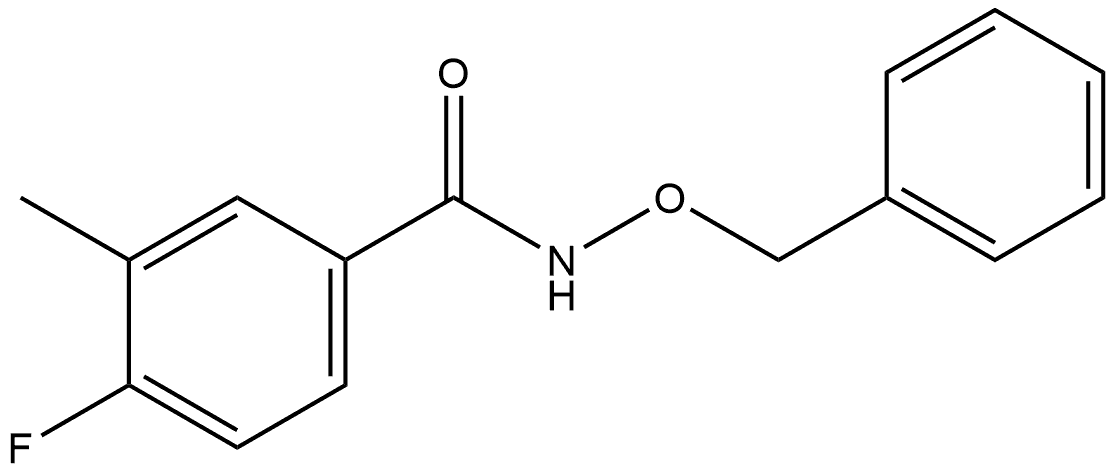 4-Fluoro-3-methyl-N-(phenylmethoxy)benzamide Structure