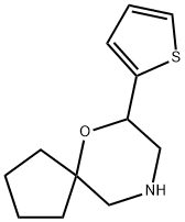 7-(thiophen-2-yl)-6-oxa-9-azaspiro[4.5]decane 구조식 이미지