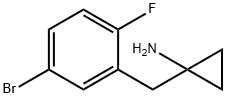 Cyclopropanamine, 1-[(5-bromo-2-fluorophenyl)methyl]- 구조식 이미지