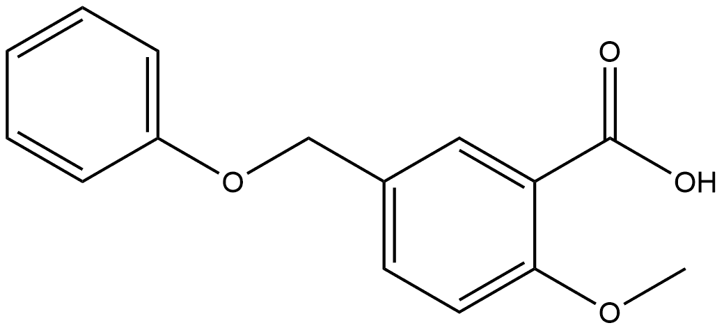 2-Methoxy-5-(phenoxymethyl)benzoic acid Structure