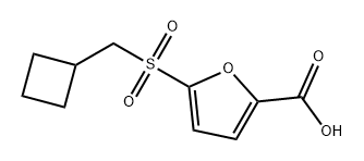 2-Furancarboxylic acid, 5-[(cyclobutylmethyl)sulfonyl]- 구조식 이미지