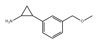 Cyclopropanamine, 2-[3-(methoxymethyl)phenyl]- Structure