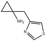 Cyclopropanamine, 1-(4-thiazolylmethyl)- Structure