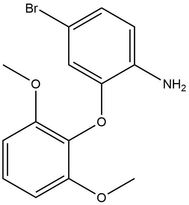 4-Bromo-2-(2,6-dimethoxyphenoxy)benzenamine Structure