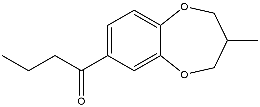 1-(3,4-Dihydro-3-methyl-2H-1,5-benzodioxepin-7-yl)-1-butanone Structure