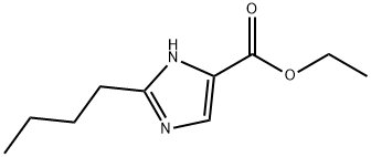 1H-Imidazole-5-carboxylic acid, 2-butyl-, ethyl ester 구조식 이미지