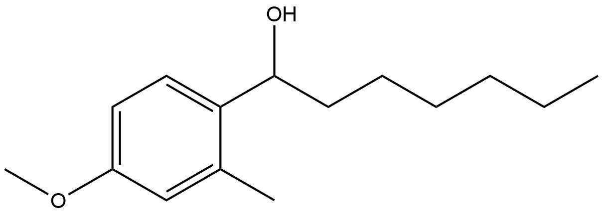 α-Hexyl-4-methoxy-2-methylbenzenemethanol Structure