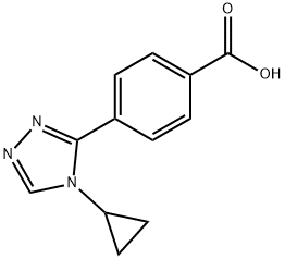 4-(4-cyclopropyl-4H-1,2,4-triazol-3-yl)benzoic acid Structure