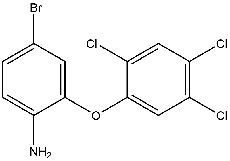 4-Bromo-2-(2,4,5-trichlorophenoxy)benzenamine Structure