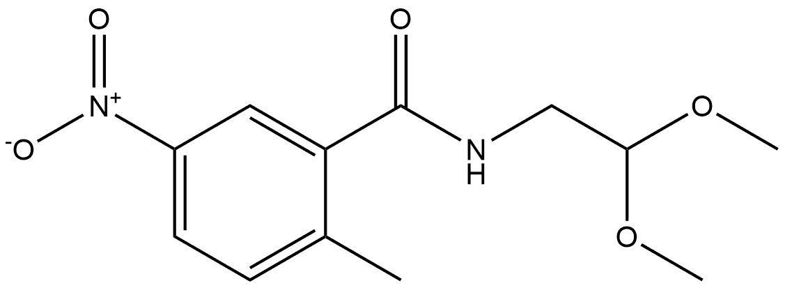 N-(2,2-dimethoxyethyl)-2-methyl-5-nitrobenzamide Structure