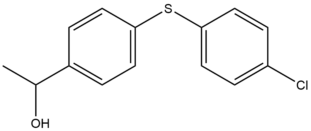 4-[(4-Chlorophenyl)thio]-α-methylbenzenemethanol Structure