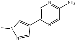 5-(1-Methyl-1H-pyrazol-4-yl)pyrazin-2-amine 구조식 이미지