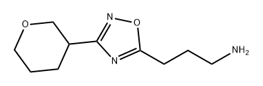 1,2,4-Oxadiazole-5-propanamine, 3-(tetrahydro-2H-pyran-3-yl)- Structure