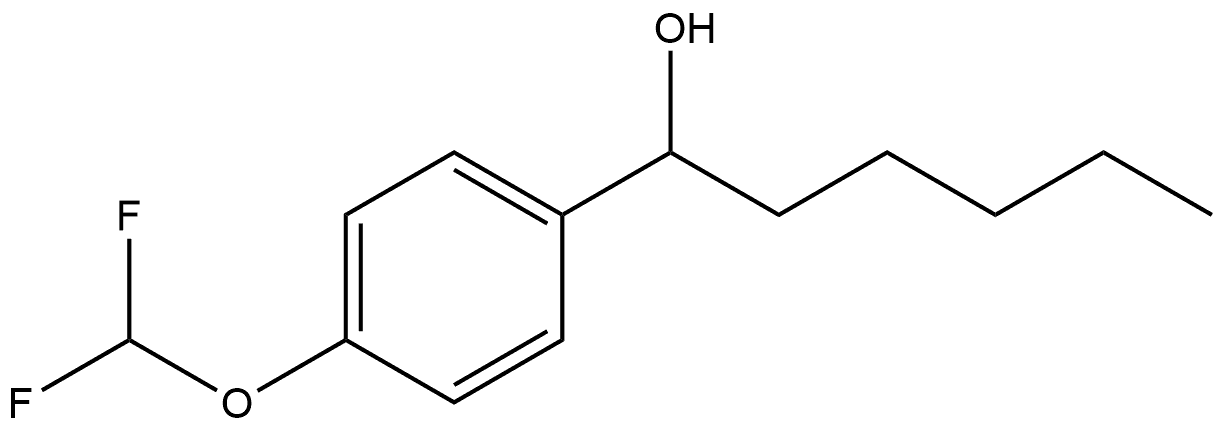 4-(Difluoromethoxy)-α-pentylbenzenemethanol Structure