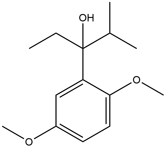 α-Ethyl-2,5-dimethoxy-α-(1-methylethyl)benzenemethanol Structure