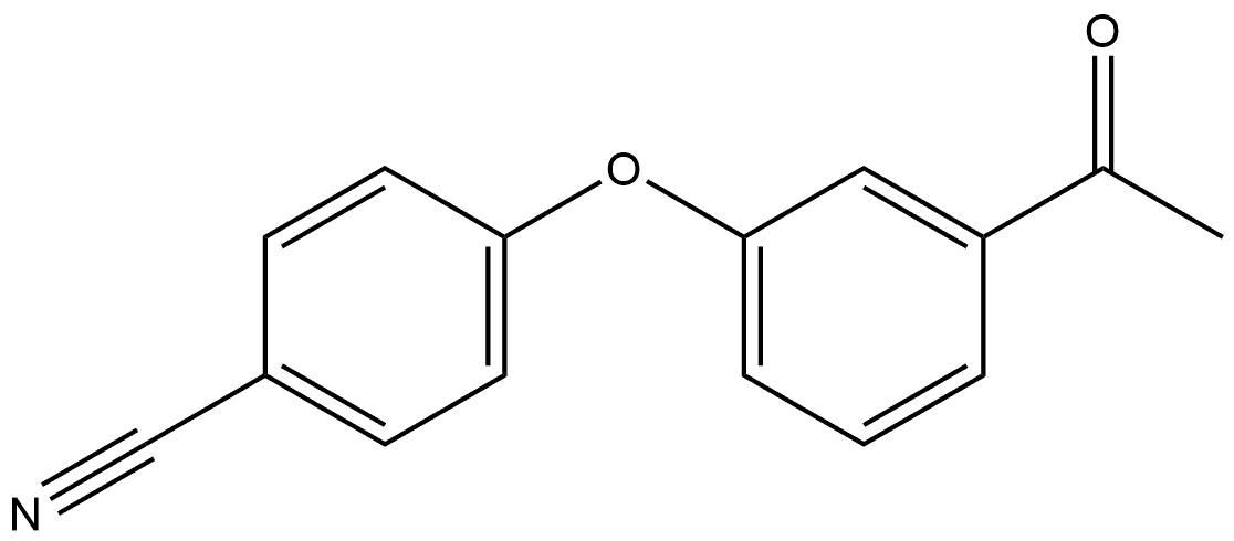 4-(3-Acetylphenoxy)benzonitrile Structure