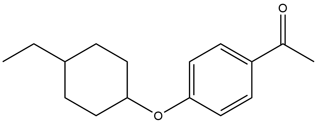 1-[4-[(4-Ethylcyclohexyl)oxy]phenyl]ethanone Structure