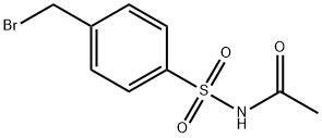 Acetamide, N-[[4-(bromomethyl)phenyl]sulfonyl]- Structure