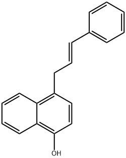 1-Naphthalenol, 4-(3-phenyl-2-propenyl)-, (E)- (9CI) 구조식 이미지