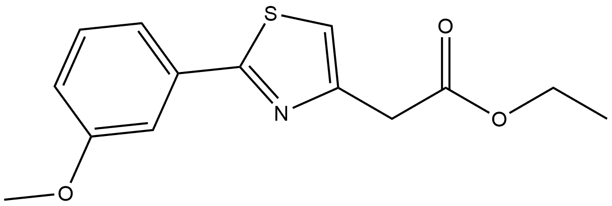 ethyl 2-(2-(3-methoxyphenyl)thiazol-4-yl)acetate Structure