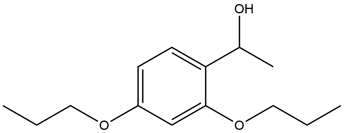 α-Methyl-2,4-dipropoxybenzenemethanol Structure