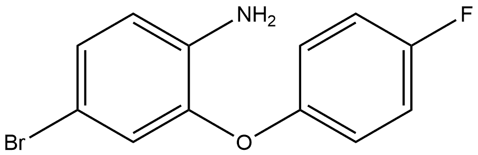 Benzenamine, 4-bromo-2-(4-fluorophenoxy)- Structure