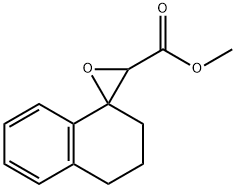 Spiro[naphthalene-1(2H),2'-oxirane]-3'-carboxylic acid, 3,4-dihydro-, methyl ester Structure