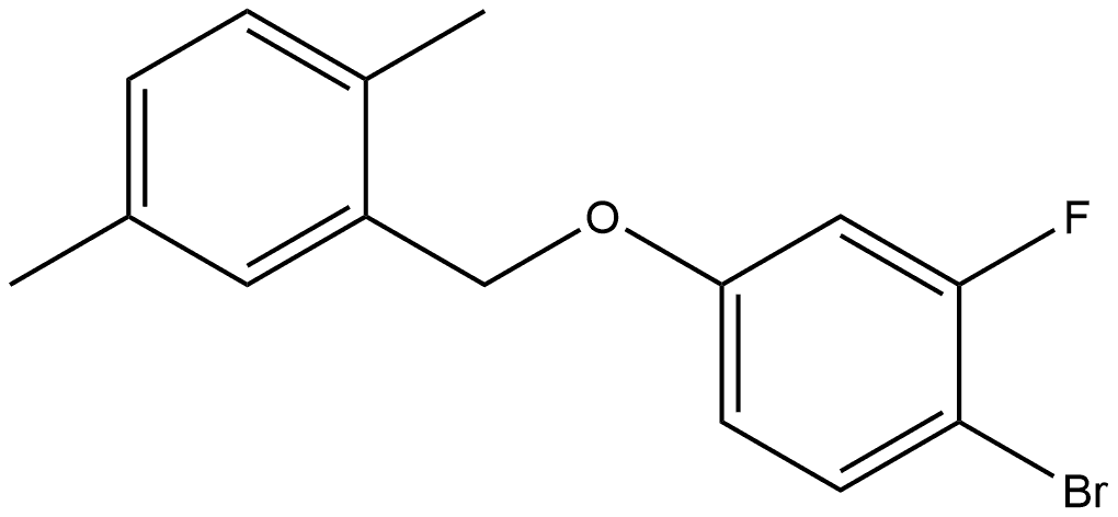 Benzene, 1-bromo-4-[(2,5-dimethylphenyl)methoxy]-2-fluoro- Structure