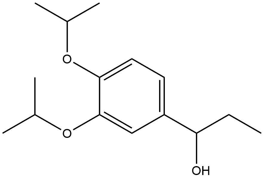 α-Ethyl-3,4-bis(1-methylethoxy)benzenemethanol Structure