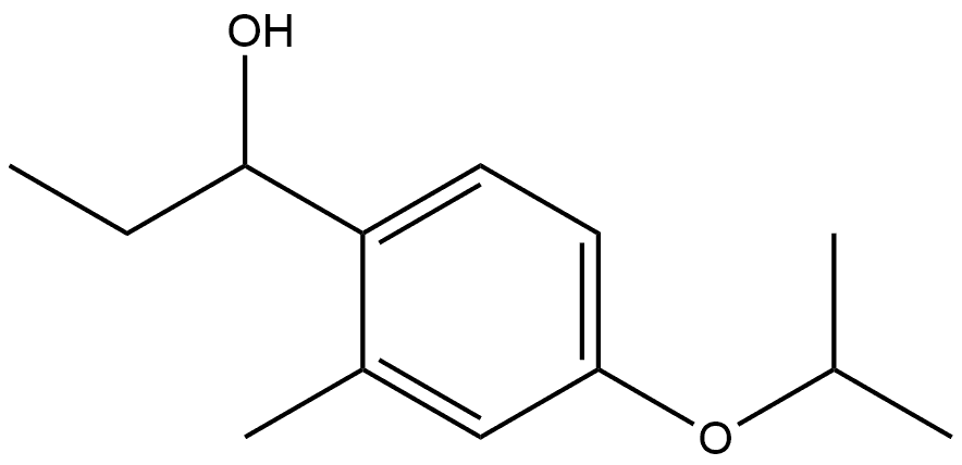 α-Ethyl-2-methyl-4-(1-methylethoxy)benzenemethanol Structure