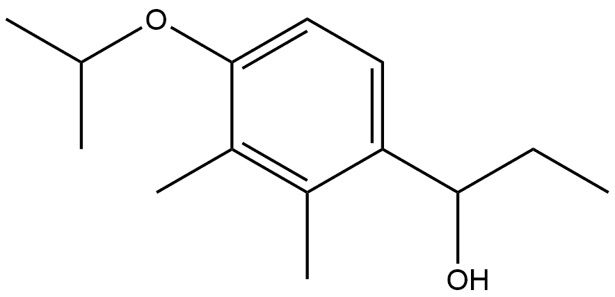 α-Ethyl-2,3-dimethyl-4-(1-methylethoxy)benzenemethanol Structure