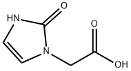 2,3-Dihydro-2-oxo-1H-imidazole-1-acetic acid 구조식 이미지