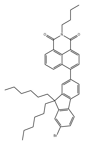 1H-Benz[de]isoquinoline-1,3(2H)-dione, 6-(7-bromo-9,9-dihexyl-9H-fluoren-2-yl)-2-butyl- Structure