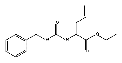 4-Pentenoic acid, 2-[[(phenylmethoxy)carbonyl]amino]-, ethyl ester Structure