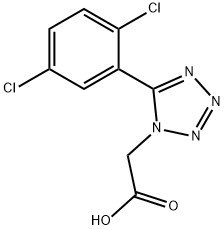 5-(2,5-Dichlorophenyl)-1H-tetrazole-1-acetic acid Structure