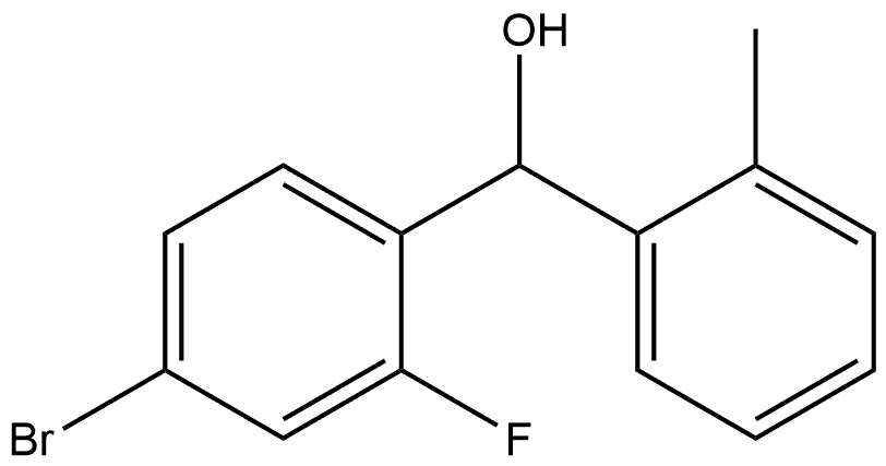 4-Bromo-2-fluoro-α-(2-methylphenyl)benzenemethanol Structure