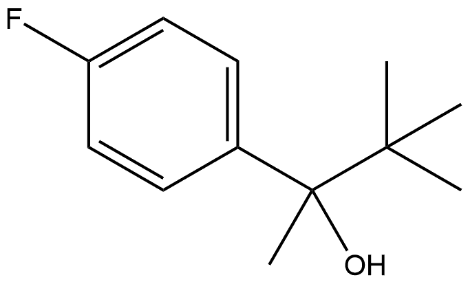 α-(1,1-Dimethylethyl)-4-fluoro-α-methylbenzenemethanol Structure