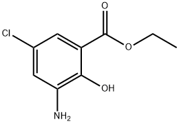 Benzoic acid, 3-amino-5-chloro-2-hydroxy-, ethyl ester Structure