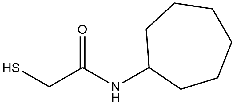 N-Cycloheptyl-2-mercaptoacetamide Structure