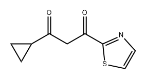1,3-Propanedione, 1-cyclopropyl-3-(2-thiazolyl)- 구조식 이미지