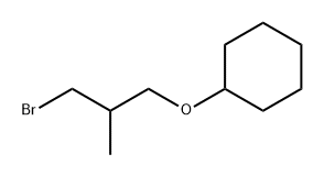 Cyclohexane, (3-bromo-2-methylpropoxy)- 구조식 이미지