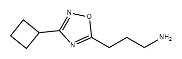 1,2,4-Oxadiazole-5-propanamine, 3-cyclobutyl- Structure