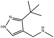 1H-Pyrazole-4-methanamine, 3-(1,1-dimethylethyl)-N-methyl- Structure