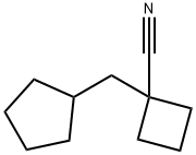 Cyclobutanecarbonitrile, 1-(cyclopentylmethyl)- Structure